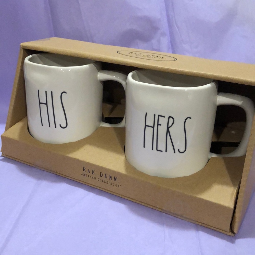 ♥️💙RAE DUNN 🆕 HIS HERS Gift Set 💙♥️